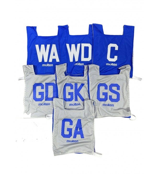 Molten Netball Reversible Mesh Bib Set (ROYAL / LT GREY)